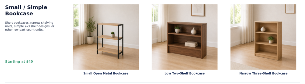 01 small simple bookcase