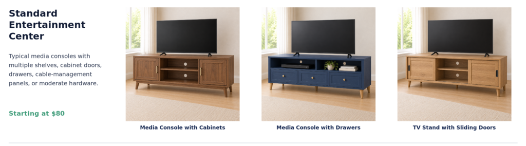 02 standard entertainment center