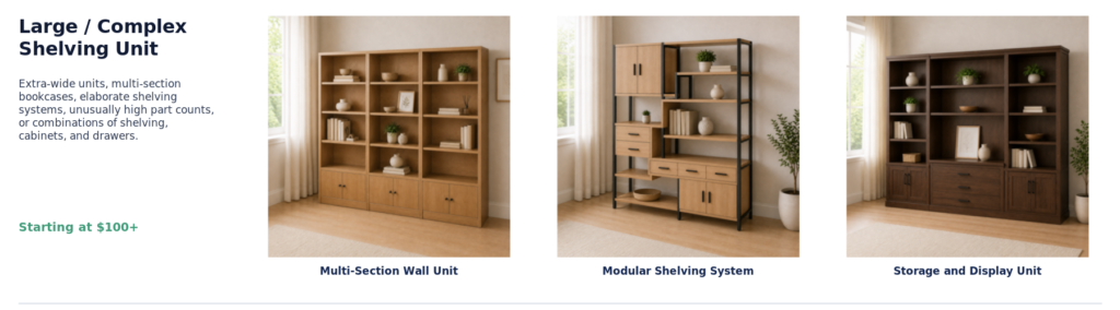 05 large complex shelving unit