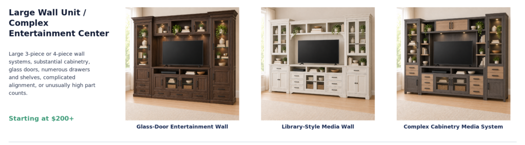 05 large wall unit complex entertainment center