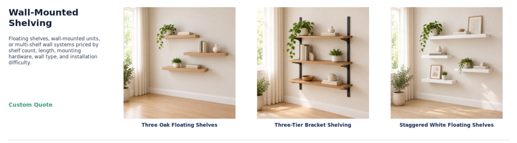 07 wall mounted shelving