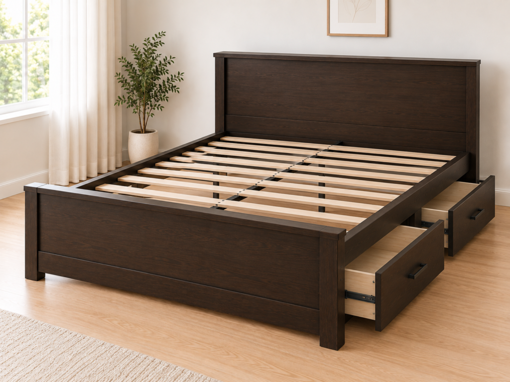 storage bed side drawer